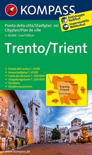 Trento / Trient 1 : 10 000 de Kompass-Karten Gmbh