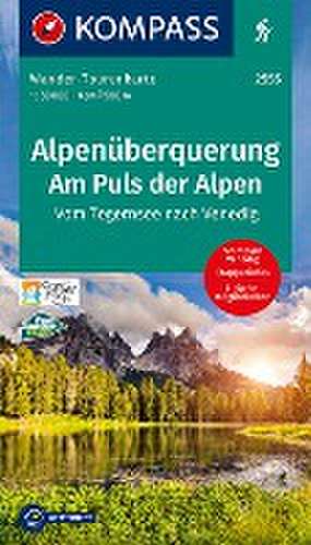 KOMPASS Wander-Tourenkarte Alpenüberquerung, Am Puls der Alpen 1:50.000 de KOMPASS-Karten GmbH