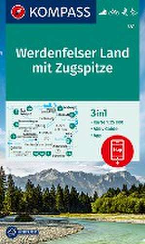 KOMPASS Wanderkarte 07 Werdenfelser Land mit Zugspitze 1:25.000 de Kompass-Karten Gmbh