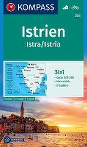 KOMPASS Wanderkarte 238 Istrien, Istra, Istria 1:75.000 de KOMPASS-Karten GmbH