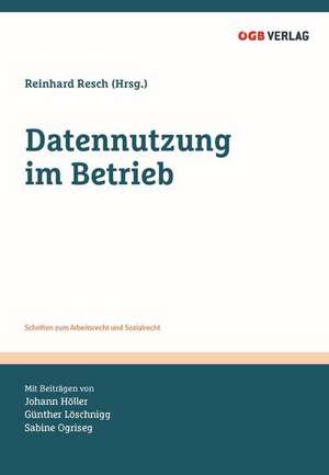 Datennutzung im Betrieb de Reinhard Resch