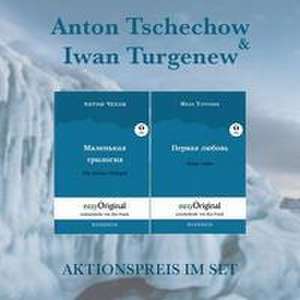 Anton Tschechow & Iwan Turgenew Softcover (Bücher + 2 MP3 Audio-CDs) - Lesemethode von Ilya Frank de Anton Pawlowitsch Tschechow