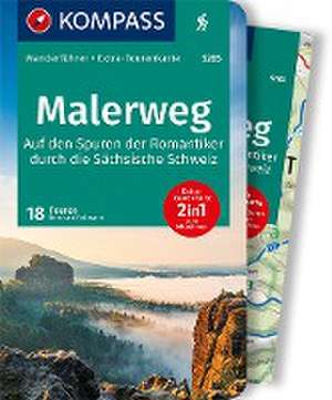 KOMPASS Wanderführer Malerweg - Auf den Spuren der Romantiker durch die Sächsische Schweiz, 18 Touren de Bernhard Pollmann