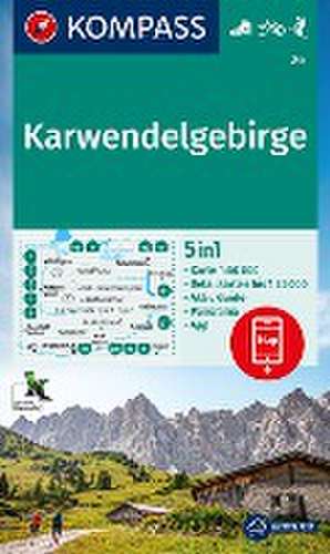 KOMPASS Wanderkarte 26 Karwendelgebirge 1:50.000 de KOMPASS-Karten GmbH