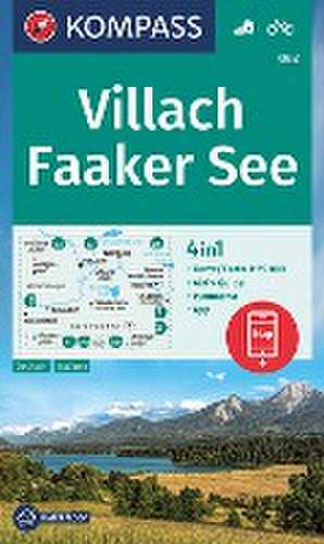 KOMPASS Wanderkarte 062 Villach, Faaker See 1:25.000 de KOMPASS-Karten GmbH