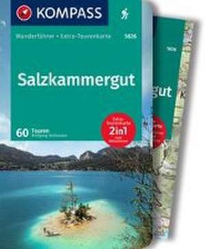 KOMPASS Wanderführer Salzkammergut, 60 Touren mit Extra-Tourenkarte de Wolfgang Heitzmann