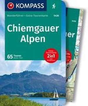 KOMPASS Wanderführer Chiemgauer Alpen, 65 Touren mit Extra-Tourenkarte de Walter Theil