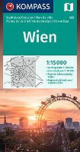 KOMPASS Stadtplan Wien 1:15.000