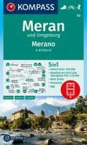 KOMPASS Wanderkarte 53 Meran und Umgebung / Merano e dintorni 1:50.000