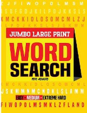 Jumbo Word Search Book for Adults Large Print de Laura Bidden