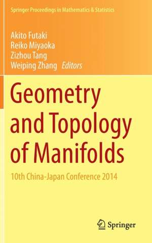 Geometry and Topology of Manifolds: 10th China-Japan Conference 2014 de Akito Futaki