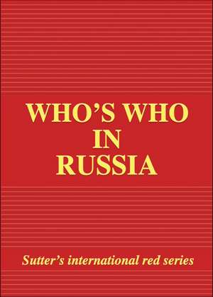 Who's Who in Russia de Giancarlo Colombo