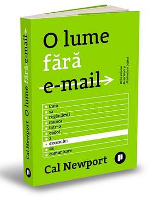 O lume fără email: Cum să regândești munca într-o epocă a excesului de comunicare de Cal Newport