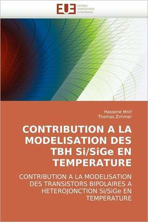 Contribution a la Modelisation Des Tbh Si/Sige En Temperature: Uma Analise Semiotica E Seu Legado Na Cultura Do Videoclipe. de Hassene Mnif