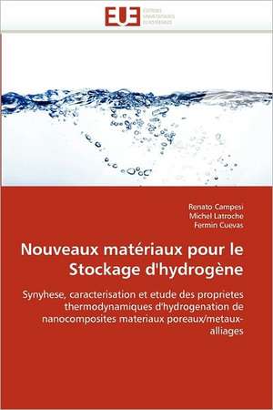 Nouveaux matériaux pour le Stockage d'hydrogène de Renato Campesi