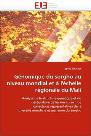 Genomique Du Sorgho Au Niveau Mondial Et A L'Echelle Regionale Du Mali: Entre Ideaux Et Logique Commerciale de sophie bouchet