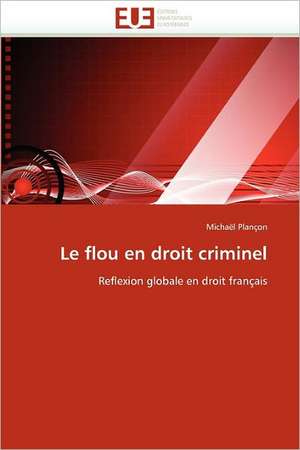 Le flou en droit criminel de Michaël Plançon