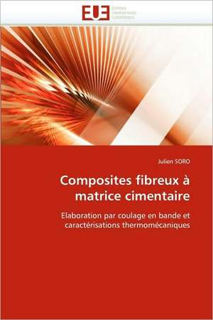 Composites Fibreux a Matrice Cimentaire: Transformations Thermiques Et Frittage de Julien SORO