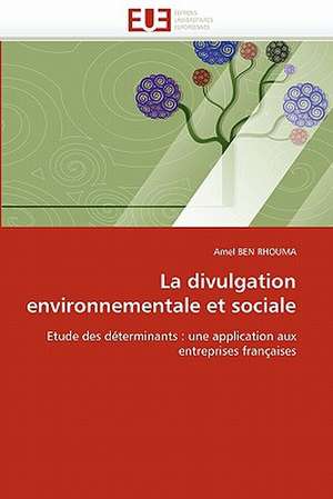 La Divulgation Environnementale Et Sociale: Photo-Vieillissement Et Transdermie de Amel BEN RHOUMA