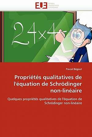 Proprietes Qualitatives de L'Equation de Schrodinger Non-Lineaire: 4b-25 de Pascal Bégout