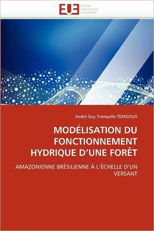 Modelisation Du Fonctionnement Hydrique D''Une Foret de André Guy Tranquille TEMGOUA