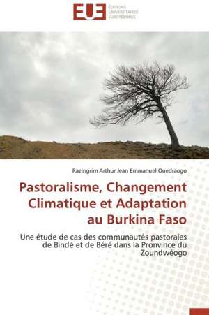 Pastoralisme, Changement Climatique Et Adaptation Au Burkina Faso: Agirs Et Discours En Situations de Soins de Razingrim Arthur Jean Emmanuel Ouedraogo