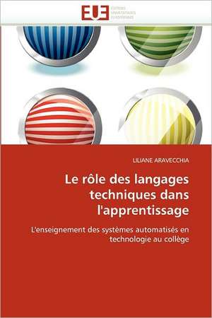 Le rôle des langages techniques dans l'apprentissage de LILIANE ARAVECCHIA