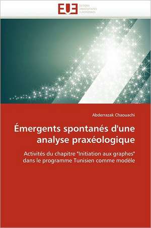 Émergents spontanés d'une analyse praxéologique de Abderrazak Chaouachi