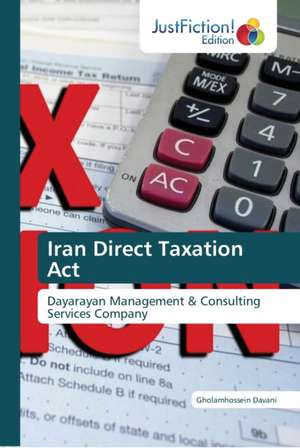 Iran Direct Taxation Act de Gholamhossein Davani