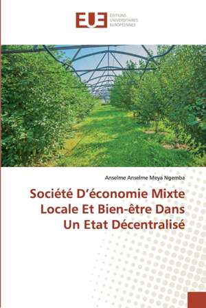 Société D¿économie Mixte Locale Et Bien-être Dans Un Etat Décentralisé de Anselme Anselme Meya Ngemba