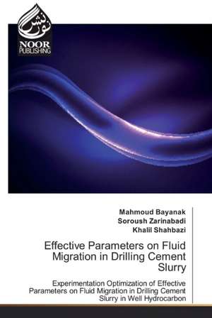 Effective Parameters on Fluid Migration in Drilling Cement Slurry de Mahmoud Bayanak