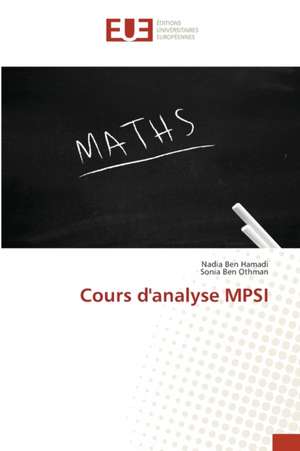 Cours d'analyse MPSI de Nadia Ben Hamadi