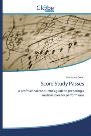 Score Study Passes de Lawrence Golan