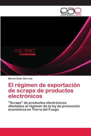 El régimen de exportación de scraps de productos electrónicos de Mariel Ester Borruto