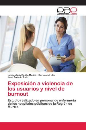 Exposición a violencia de los usuarios y nivel de burnout de Inmaculada Galián Muñoz