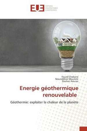 Energie géothermique renouvelable de Foued Chabane