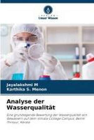 Analyse der Wasserqualität de Jayalakshmi M