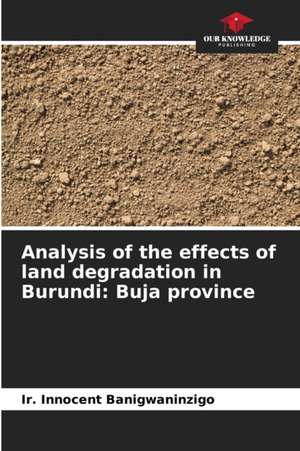 Analysis of the effects of land degradation in Burundi: Buja province de Ir. Innocent Banigwaninzigo