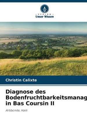 Diagnose des Bodenfruchtbarkeitsmanagements in Bas Coursin II de Christin Calixte