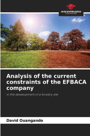 Analysis of the current constraints of the EFBACA company de David Ouangando