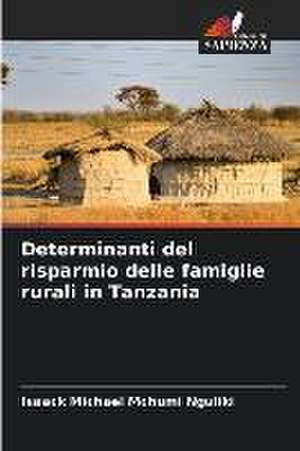 Determinanti del risparmio delle famiglie rurali in Tanzania de Isaack Michael Mchumi Nguliki