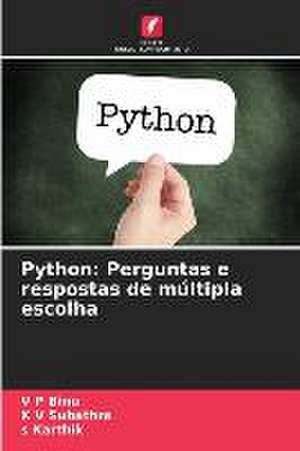 Python: Perguntas e respostas de múltipla escolha de V P Binu