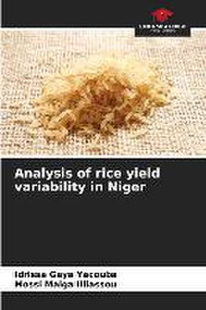 Analysis of rice yield variability in Niger de Idrissa Gaya Yacouba