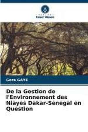 De la Gestion de l'Environnement des Niayes Dakar-Senegal en Question de Gora Gaye