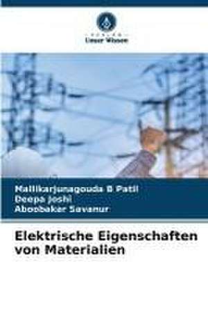 Elektrische Eigenschaften von Materialien de Mallikarjunagouda B Patil