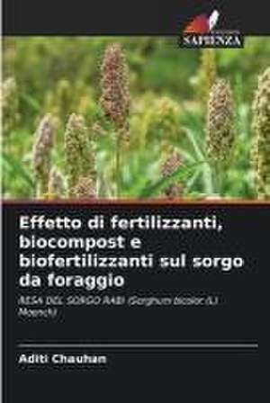 Effetto di fertilizzanti, biocompost e biofertilizzanti sul sorgo da foraggio de Aditi Chauhan