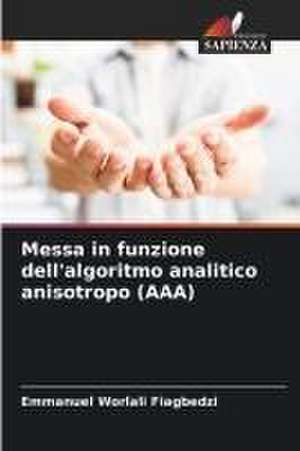 Messa in funzione dell'algoritmo analitico anisotropo (AAA) de Emmanuel Worlali Fiagbedzi