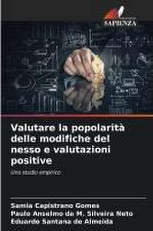 Valutare la popolarità delle modifiche del nesso e valutazioni positive de Samia Capistrano Gomes