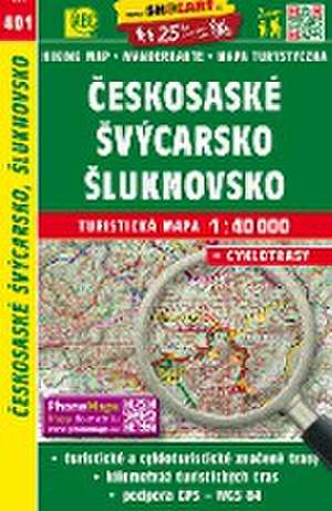 Wanderkarte Tschechien Ceskosaske Svycarsko, Sluknovsko 1 : 40 000