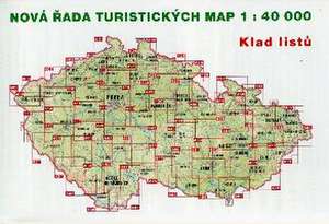 Wanderkarte Tschechien Lounsko, Dzban 1 : 40 000